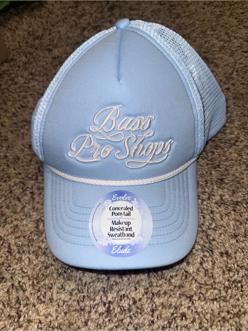 Bass Pro Shops Women’s Light Blue Trucker Hat